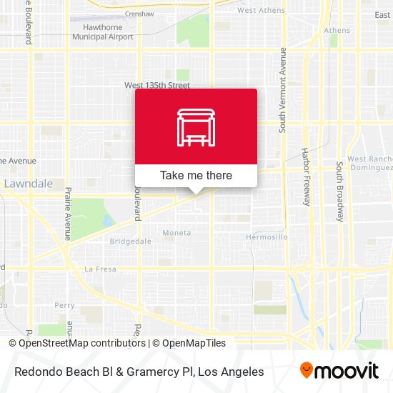 Mapa de Redondo Beach Bl & Gramercy Pl