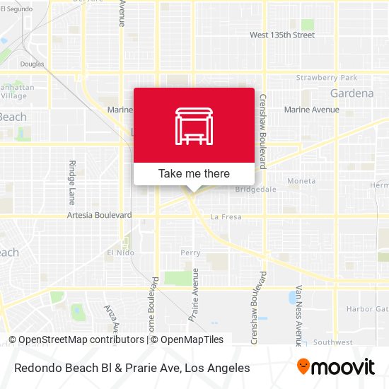 Redondo Beach Bl & Prarie Ave map