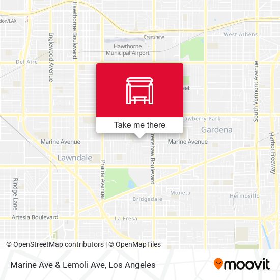 Marine Ave & Lemoli Ave map