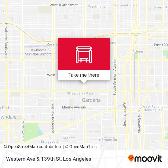 Western Ave & 139th St map