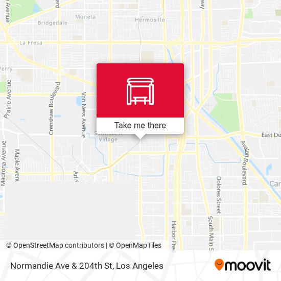 Normandie Ave & 204th St map