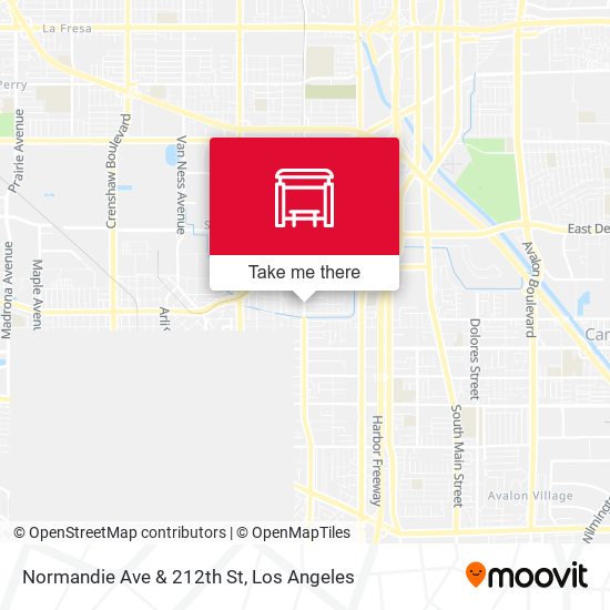 Normandie Ave & 212th St map