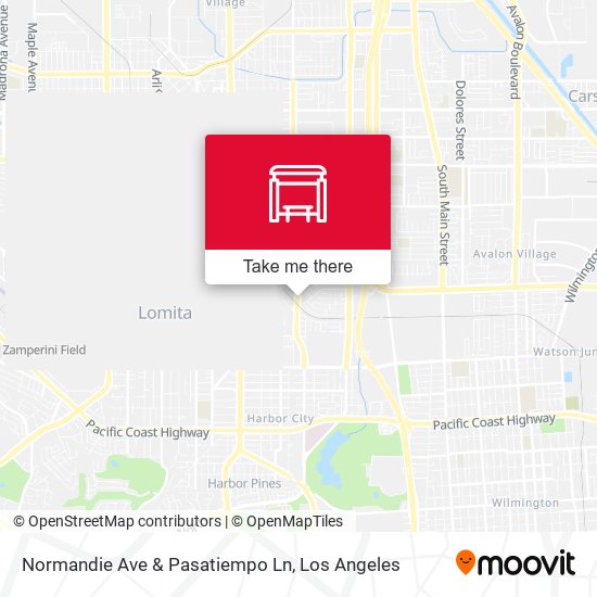 Normandie Ave & Pasatiempo Ln map