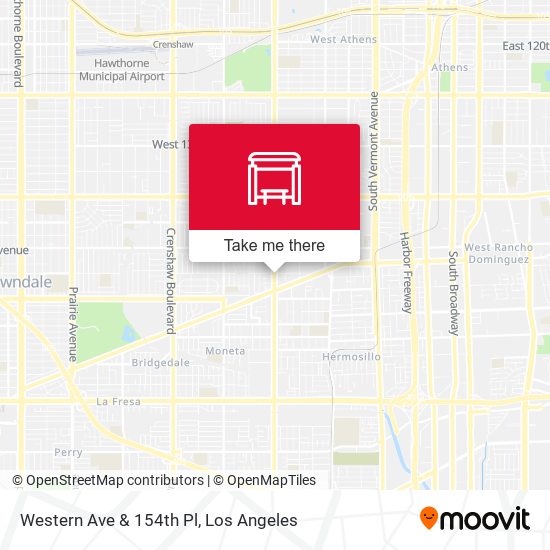 Western Ave & 154th Pl map