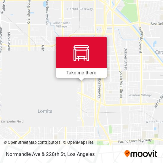 Normandie Ave & 228th St map