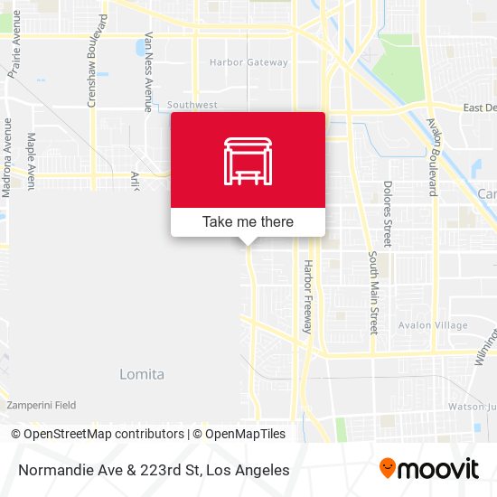 Normandie Ave & 223rd St map