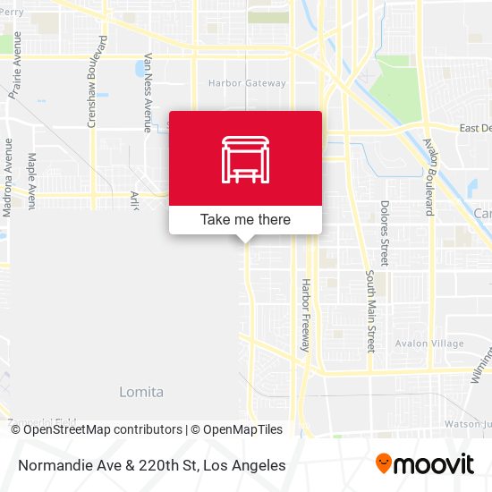 Normandie Ave & 220th St map