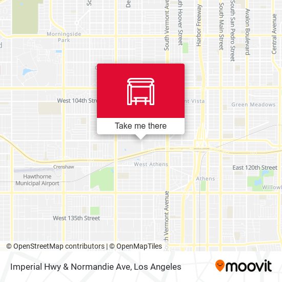 Imperial Hwy & Normandie Ave map