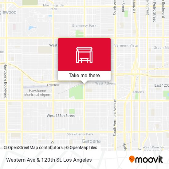 Western Ave & 120th St map