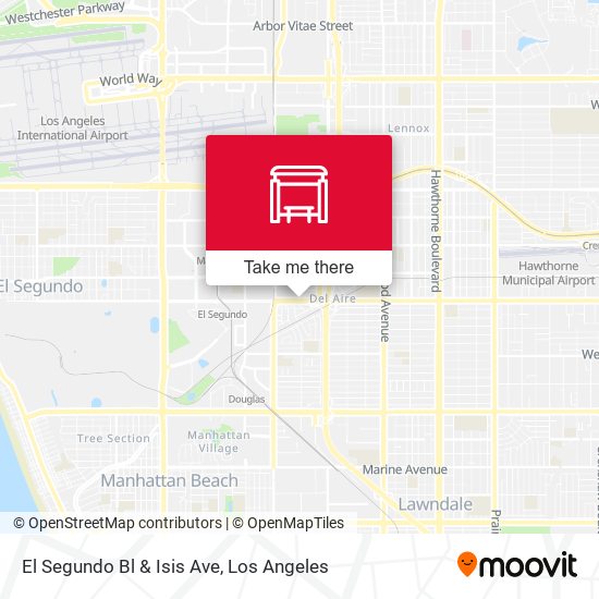 El Segundo Bl & Isis Ave map