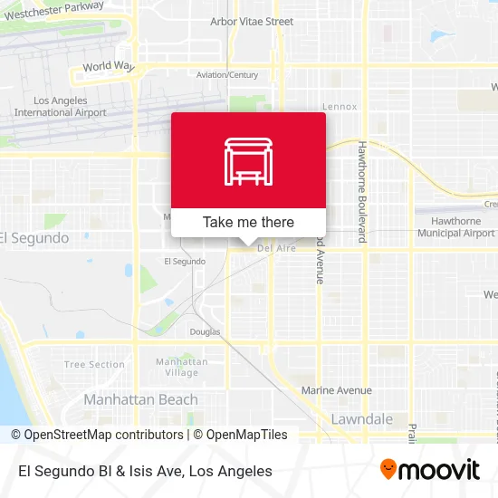 El Segundo Bl & Isis Ave map