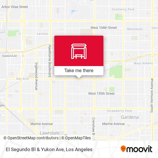 Mapa de El Segundo Bl & Yukon Ave
