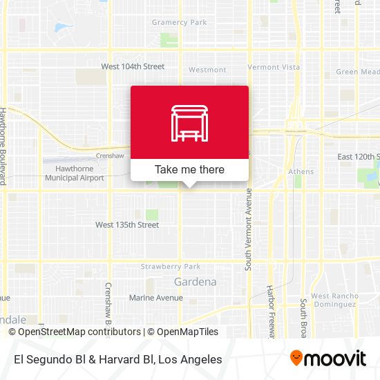 El Segundo Bl & Harvard Bl map