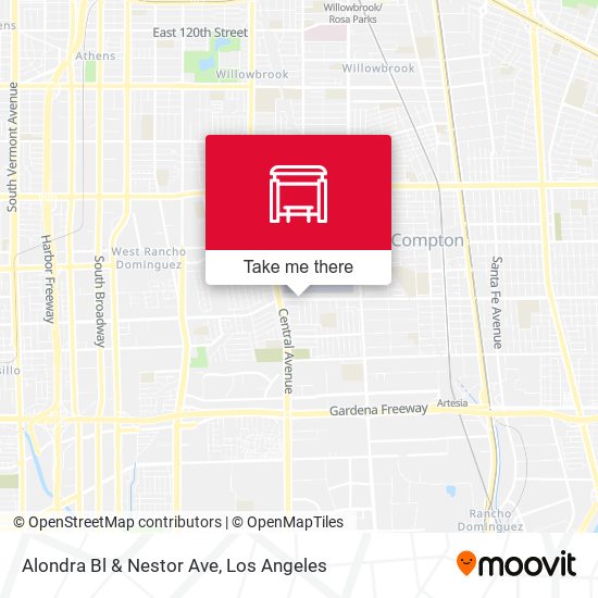 Alondra Bl & Nestor Ave map