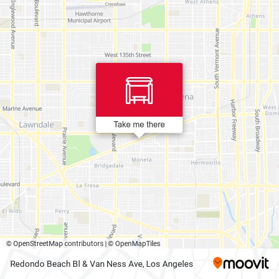 Mapa de Redondo Beach Bl & Van Ness Ave