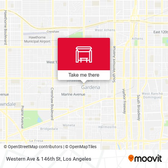 Western Ave & 146th St map