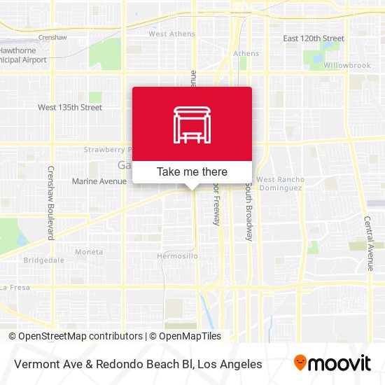 Mapa de Vermont Ave & Redondo Beach Bl