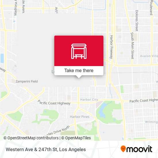 Western Ave & 247th St map