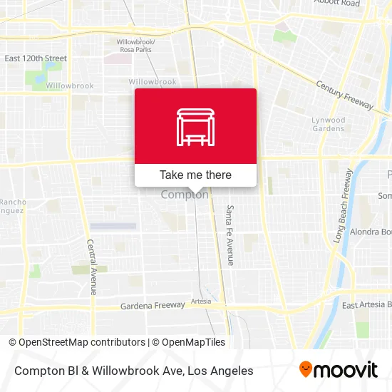 Mapa de Compton Bl & Willowbrook Ave