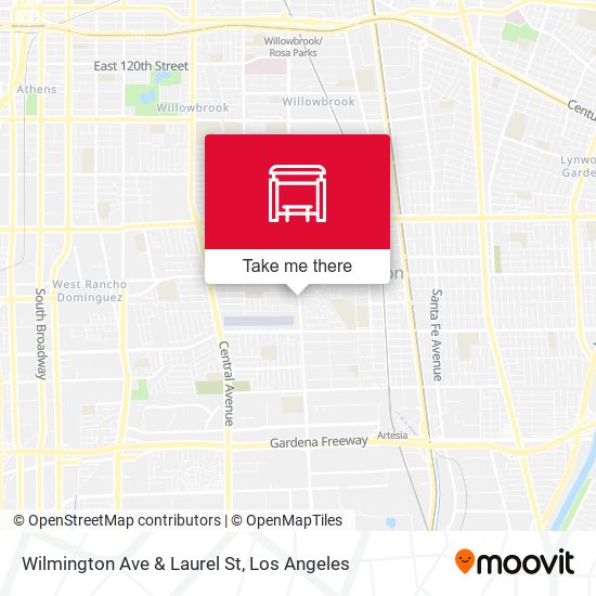 Mapa de Wilmington Ave & Laurel St