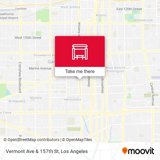 Vermont Ave & 157th St map