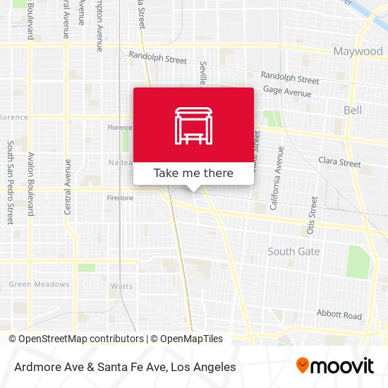 Ardmore Ave & Santa Fe Ave map