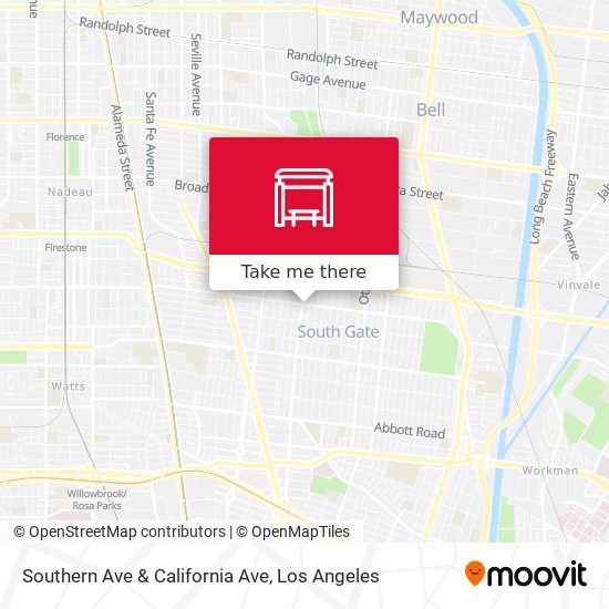 Mapa de Southern Ave & California Ave