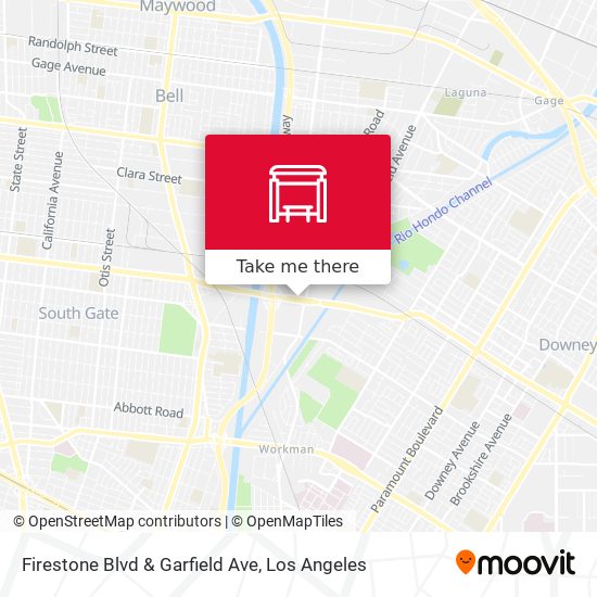 Firestone Blvd & Garfield Ave map