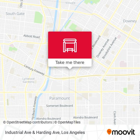 Industrial Ave & Harding Ave map
