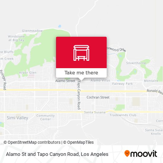 Mapa de Alamo St and Tapo Canyon Road