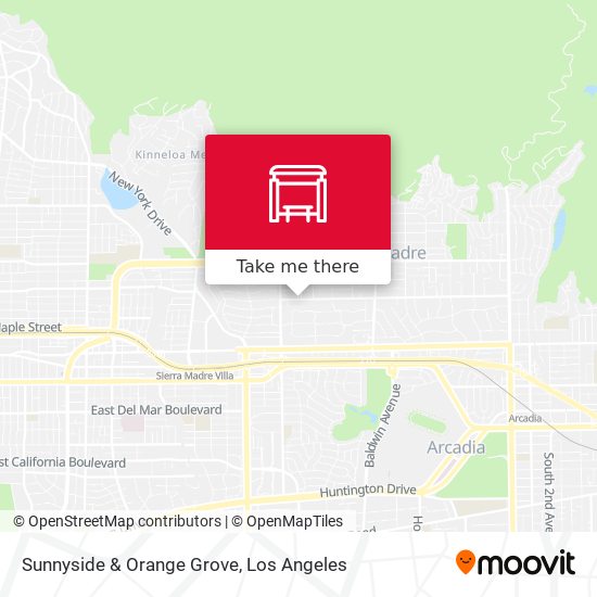 Sunnyside & Orange Grove map