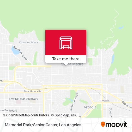 Memorial Park/Senior Center map