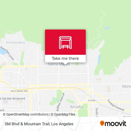 SM Blvd & Mountain Trail map