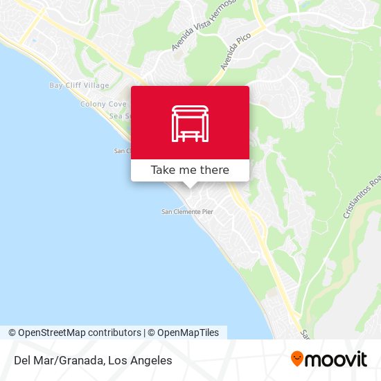 Del Mar/Granada map