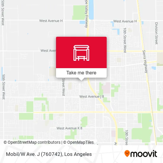 Mobil/W Ave. J (760742) map