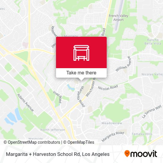 Margarita + Harveston School Rd map