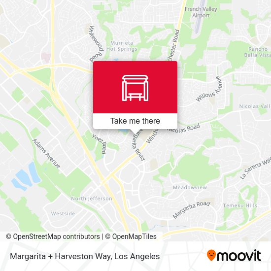 Margarita + Harveston Way map