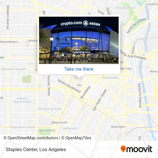 Staples Center map