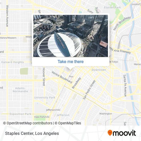 Mapa de Staples Center