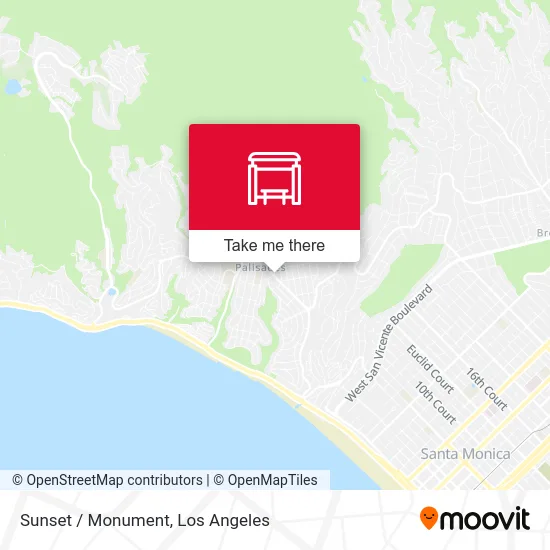 Sunset / Monument map