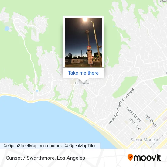 Sunset / Swarthmore map