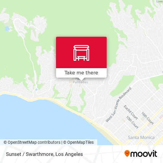 Mapa de Sunset / Swarthmore