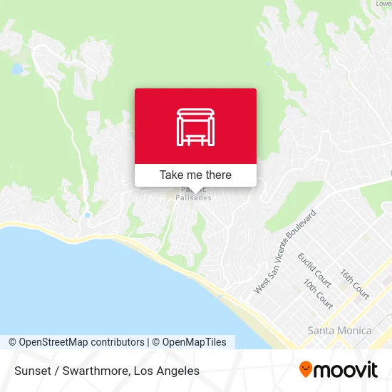 Sunset / Swarthmore map
