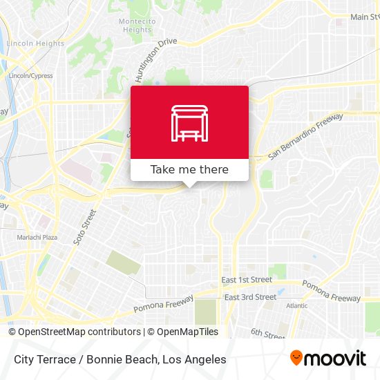 City Terrace / Bonnie Beach map