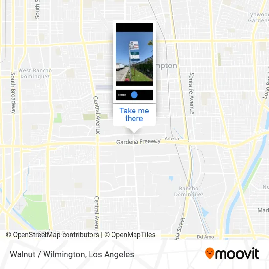 Walnut / Wilmington map