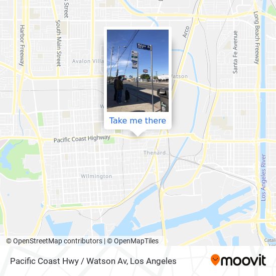 Pacific Coast Hwy / Watson Av map