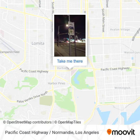Pacific Coast Highway / Normandie map