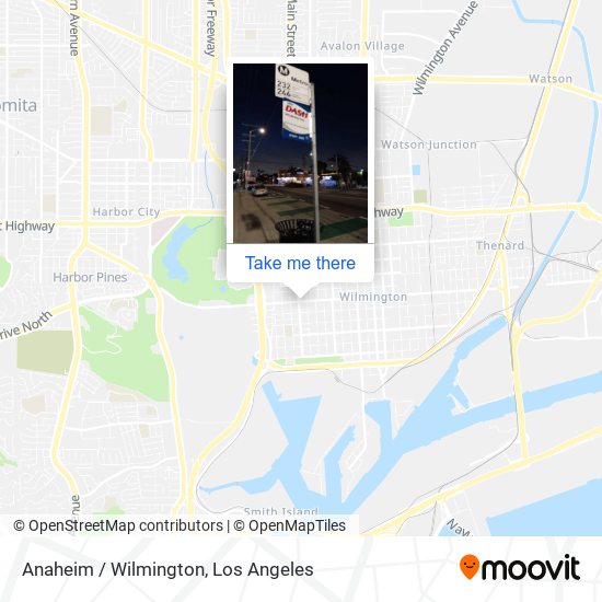 Mapa de Anaheim / Wilmington