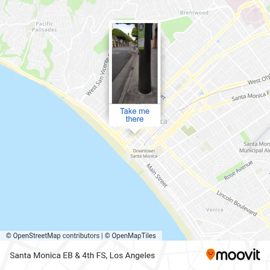 Santa Monica EB & 4th FS map