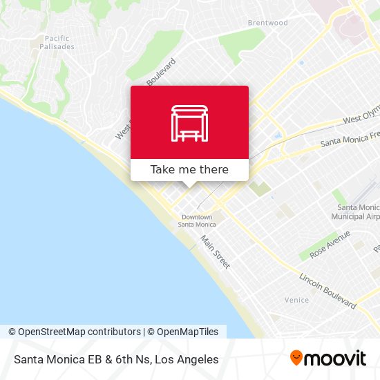 Santa Monica EB & 6th Ns map